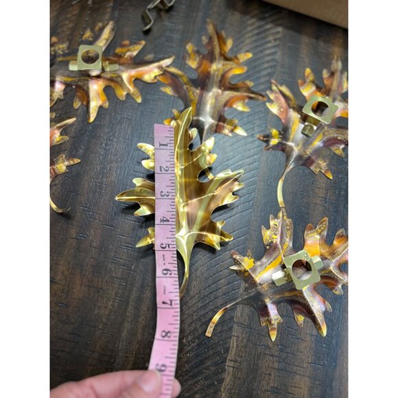 Set Of 6 Vintage Oak Leaf Curtain Tiebacks - Picture 3 of 5